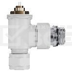 Набор термостатический угловой Royal Thermo Design Pro 15мм М30х1,5 (белый), фото4