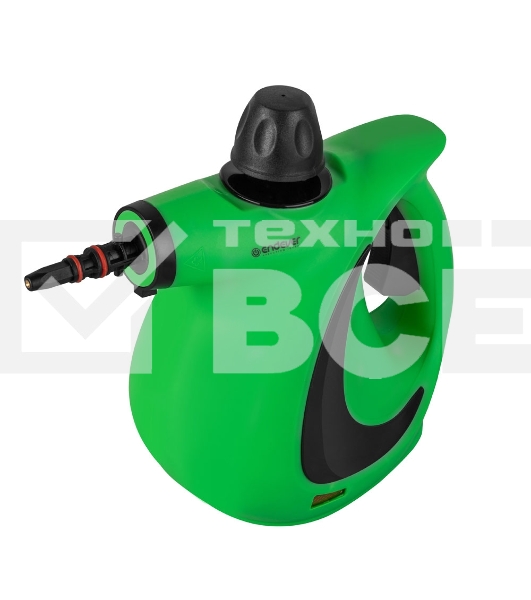 Универсальный ручной отпариватель-пароочиститель Endever Odyssey Q-463, зеленый/черный, мощность 1100 Вт, давление 3,5 бар,производ. 35 г/мин, 6 шт/уп