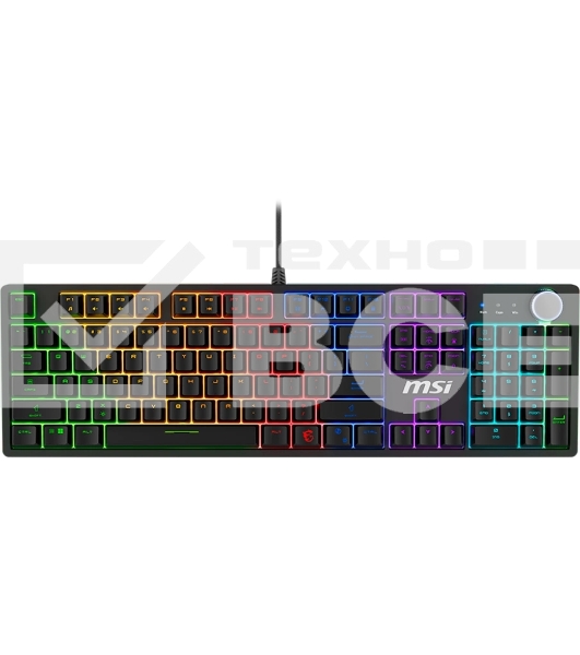 Клавиатура MSI Forge GK320 проводная, USB Type-A, чёрный