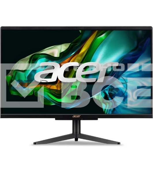 Моноблок Acer Aspire C24-1610 23.8' Full HD i3 N305 (1.8) 8Gb SSD512Gb UHDG CR Windows 11 Home WiFi BT 65W клавиатура мышь Cam черный 1920x1080