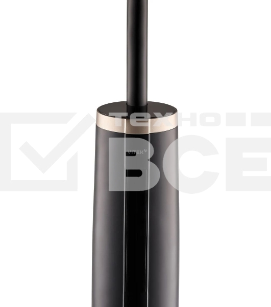 Пылесос вертикальный моющий Vitek VT-FW15PLUS черный, питание от аккумулятора, 120 Вт, уборка влажная/сбор жидкости/сухая, пылесборник 0.55 л