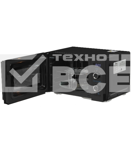 Микроволновая печь Midea AG825P2ET-B черный, 25 л, 800 Вт, переключатели - кнопки, поворотный механизм