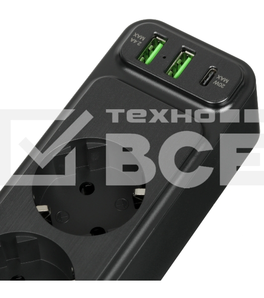 Сетевой фильтр Skyline USP-520 Black PD3.0