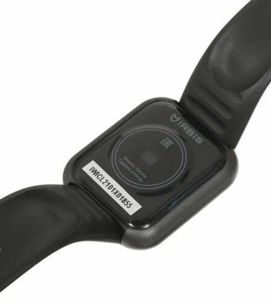 Умные часы IRBIS IceLine, 1.3', TFT, Bluetooth, IP65, черный