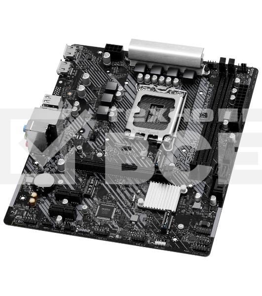 Материнская плата ASRock B760M-H2/M.2, LGA 1700, Intel B760, 2xDDR5, 4xSATA, 2xM.2, 1xPCIe 4.0 x16, 2xPCIe x1, 1xDP, 1xHDMI, 1xVGA, 1x 2.5Gb LAN, 2xUSB-A 3.2 Gen 1, 3xUSB 2.0, 3x3.5 мм, 7.1, mATX
