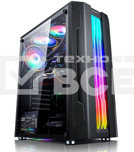Корпус ALSEYE Auro 3.0-B Mini-ITX/Micro ATX/ATX, USB2.0*2+HD Audio+USB3.0*1, 