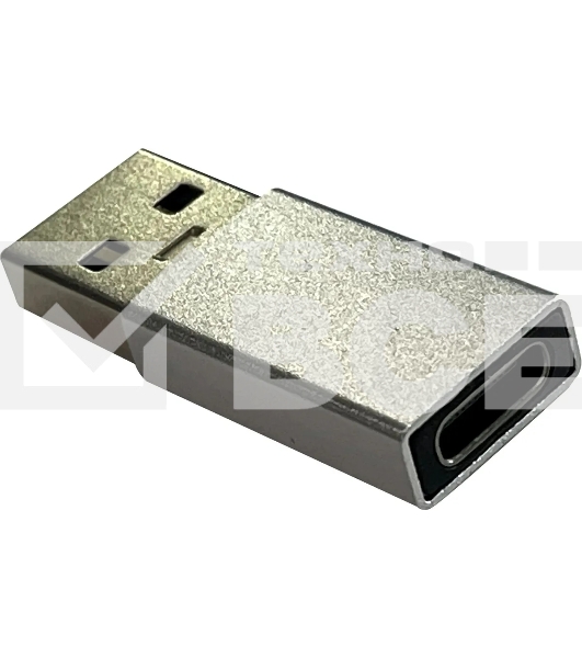 Адаптер Buro ver2.0 USB A(m) USB Type-C (f) серебристый