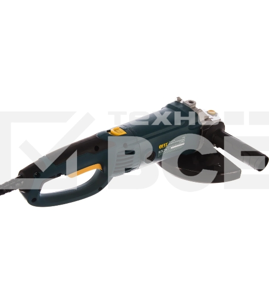 Углошлифовальная машина FIT AG-230/2200, 2200 Вт, 6000 об/мин, КлК 230 мм, 4,6 кг, б/с щеток, рез.накл., плав.пуск, повор., коробка