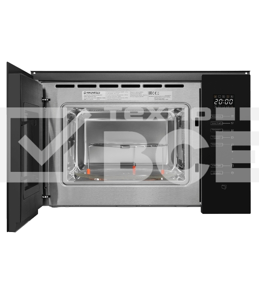 Микроволновая печь встраиваемая Maunfeld MBMO925SGB09 черный, 25 л, 1450 Вт, переключатели -сенсор
