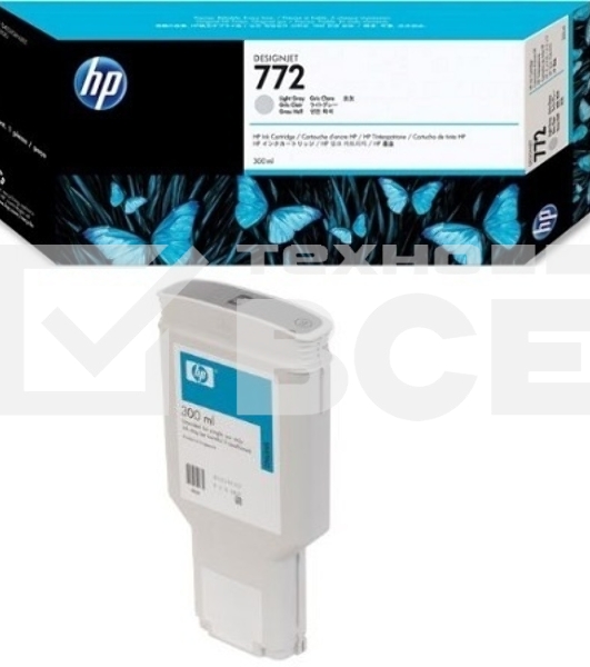 Картридж струйный HP №772 CN634A светло-серый для HP DJ Z5200 (300мл)