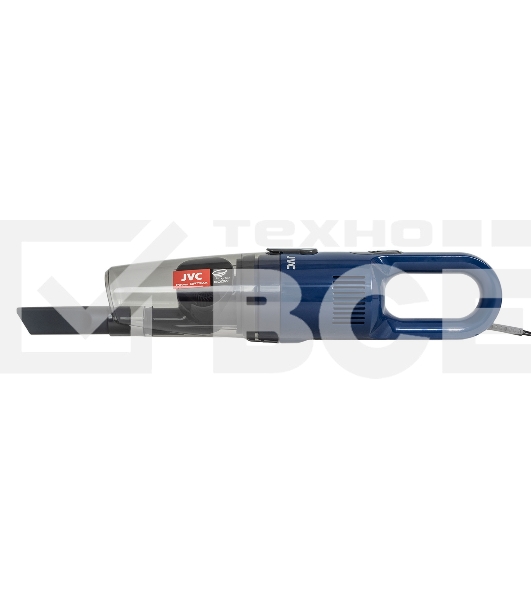 Пылесос вертикальный/ручной JVC JH-VS118 синий, питание от сети, 130 Вт, уборка сухая, пылесборник 1.2 л