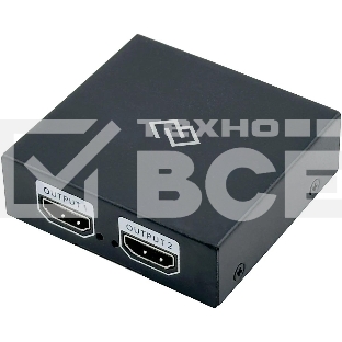 Сплиттер аудио-видео Digma DHSP-v1.4x2 HDMI (f)/2хHDMI (f) черный