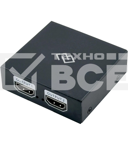 Сплиттер аудио-видео Digma DHSP-v1.4x2 HDMI (f)/2хHDMI (f) черный