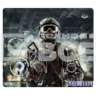 Игровой коврик для мыши (230 х 200 х 2 мм, ткань, резина) SVEN MP-G01S Soldier