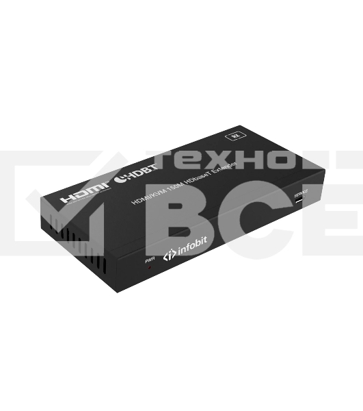 Удлинитель сигнала Infobit E150SK HDBaseT (Tx и Rx), HDMI 18,0 Гбит/с, 150 м для 1080p, 120 м для 4K/60 Гц., KVM, Двунаправленный ИК и RS232, POC, HDCP 2.2, Комплект.