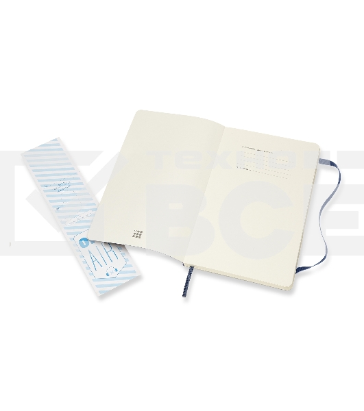 Блокнот Moleskine CLASSIC SOFT QP616B20 Large 130х210мм, 192 страниц, линейка, мягкая обложка, синий сапфир
