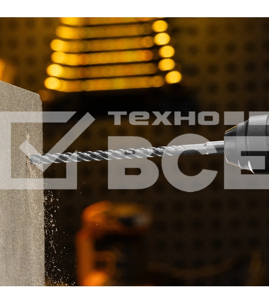 Бур по бетону Denzel цельная крестовая пластина, 8x265 мм, SDS PLUS