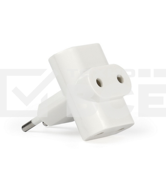 Разветвитель Smartbuy, 3 гнезда под плоскую вилку белый 6А 250B (SBE-06-A04-3)