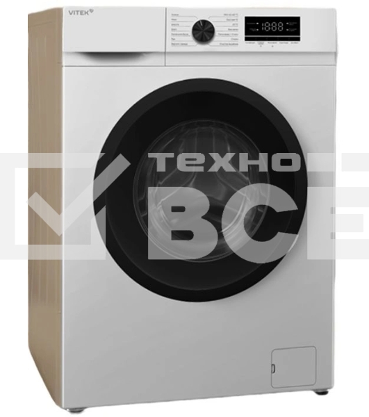 Стиральная машина Vitek VT-WSE6001 класс: A+++ загр.фронтальная макс.:6кг белый инвертор