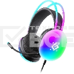 Гарнитура проводная игровая Defender Ignis черный, RGb, провод 2 м, фото 1