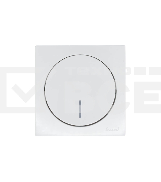 Выключатель 1-кл. СП OSEN 10А IP20 с подсветкой механизм бел. LEZARD 743-0288-111
