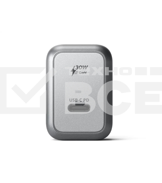 Сетевое зар./устр. Satechi USB-C GaN Wall Charger 30W 3A (PD) USB Type-C универсальное серый (ST-UC30WCM-EU)