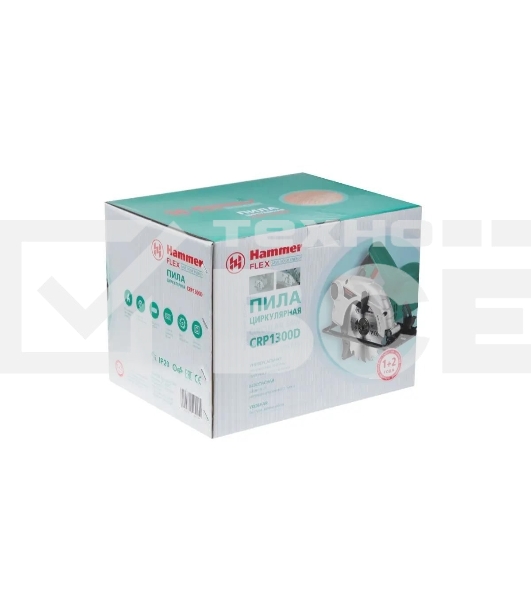 Пила циркулярная Haммer Flex CRP1300D [324901] 1300Вт 4700об/мин 160 x 20мм макс.пропил 55мм