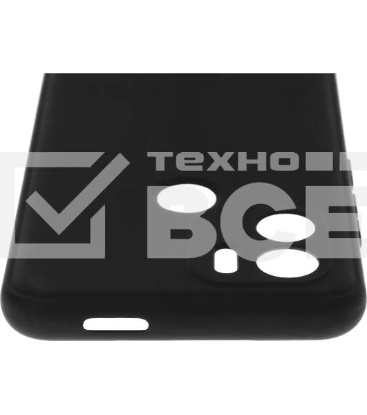Чехол (клип-кейс) BoraSCO для Xiaomi Redmi A1+ Silicone Case черный (70938)
