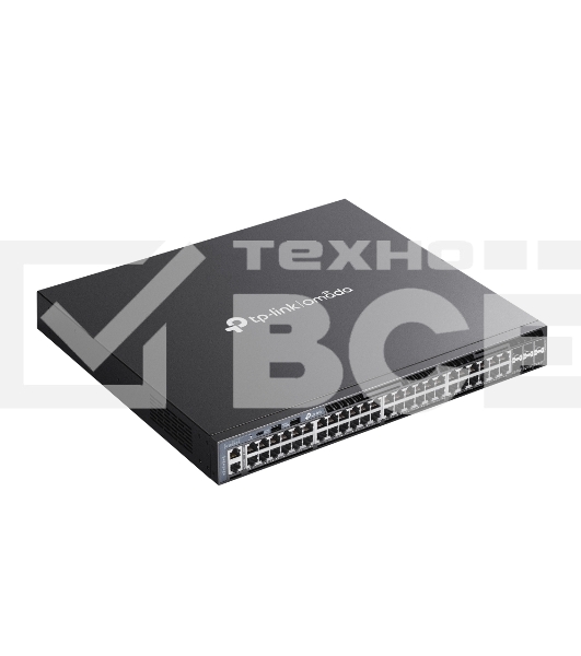 Стекируемый управляемый коммутатор TP-Link SG6654X 3 го уровня Omada с 48 гигабитными портами и 6 портами SFP+