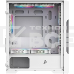 Компьютерный корпус 1STPLAYER TRILOBITE T3 White / mATX, TG / 4x 120mm LED fans inc. / T3-WH-4F1-W, фото6