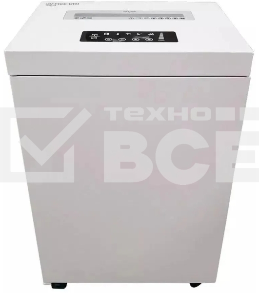 Шредер Office Kit S500 0,8x2 белый (секр.P-7) фрагменты 7лист. 50лтр. скобы пл.карты CD