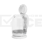 Чайник электрический Hyundai HYK-S3808 1.7л. 2200Вт белый (корпус: стекло), фото4