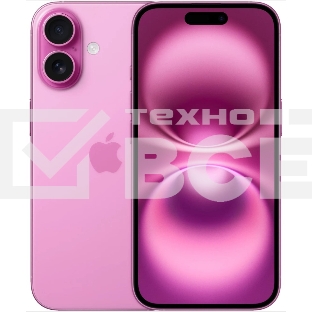 Смартфон Apple iPhone 16, 8/256Gb, розовый