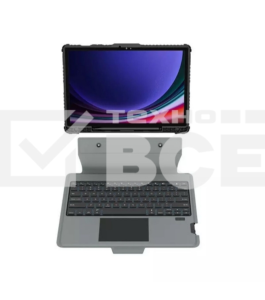 Чехол Bumper Combo Keyboard Case Backlit Version, Black, (SAM Tab S9+)