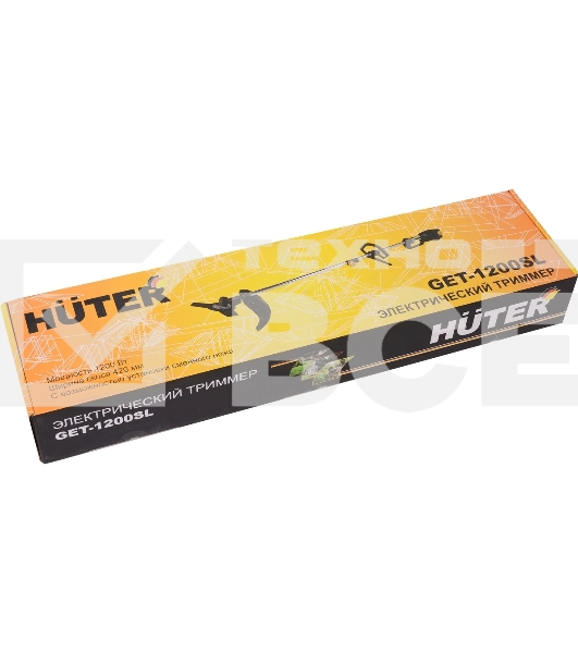 Триммер электрический Huter GET-1200SL 1200Вт реж.эл.:леска/нож