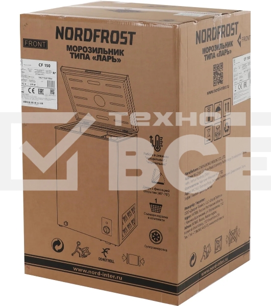 Морозильный ларь Nordfrost CF 150, белый, 110л