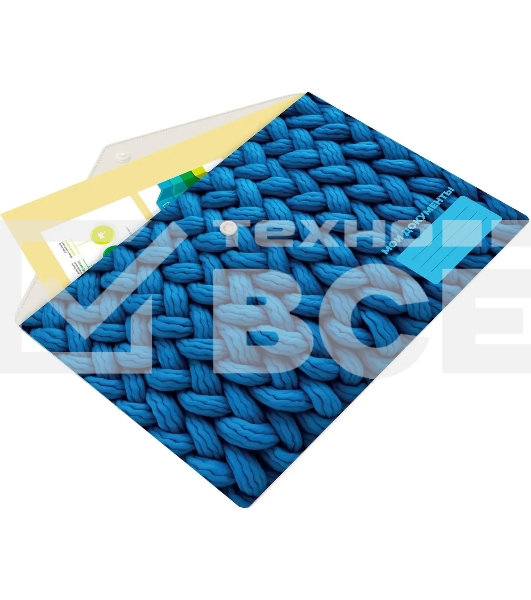 Конверт на кнопке Silwerhof FABRIC A5 непрозрачный пластик 0.25мм
