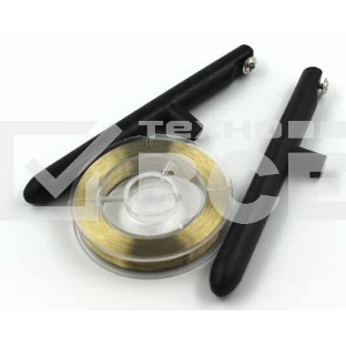 Леска (струна) для отделения защитных стекол 0,08 мм с ручками 100м