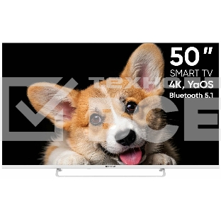 Телевизор TopDevice 50'' TDTV50CS03U_WE белый UHD Smart YaOS 1.5GB 8GB