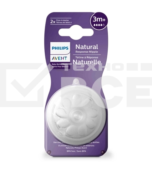 Соска для кормления Philips Avent NATURAL Response, 2 шт, силикон, Т4