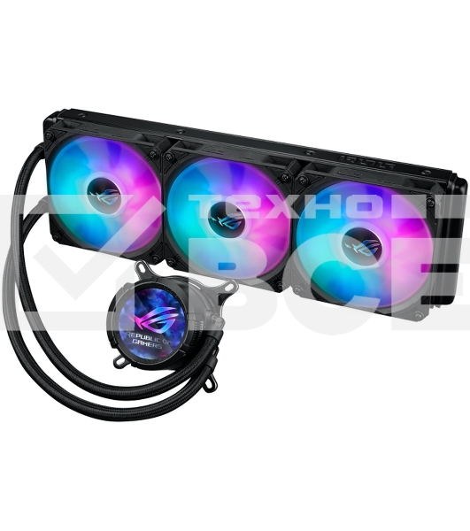 Жидкостная система охлаждения ASUS ROG STRIX LC III 360 ARGb LCD 90RC00W1-M0UAY0 черный 120мм алюминий+медь 2200rpm 36db 4-pin
