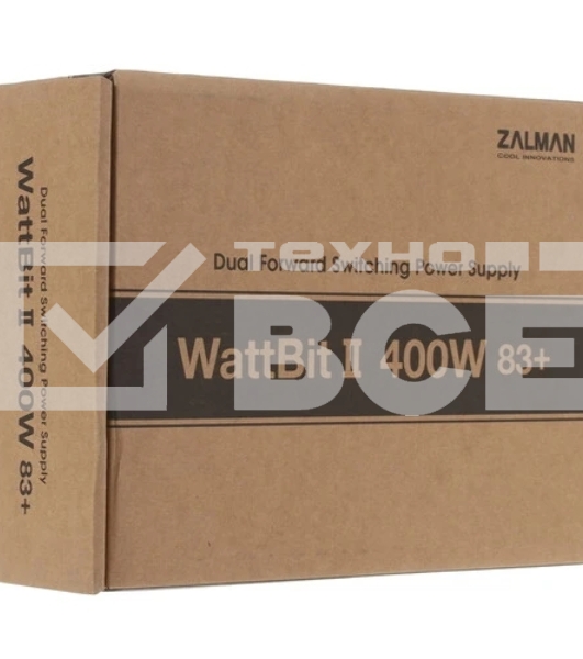 Блок питания Zalman ZM400-XEII, 400Вт, 120мм, черный