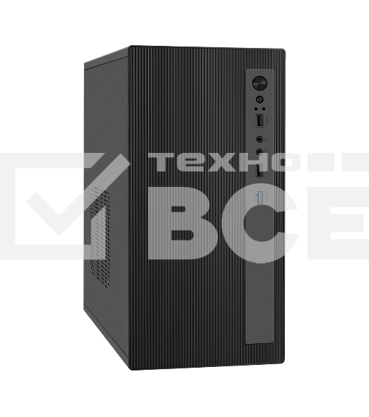 Компьютерный корпус Minitower ExeGate BAA-303MU-UNS350 (mATX, БП UNS350 с вент. 12см, 2*USB+1*USB 3.0, HD Audio, черный)