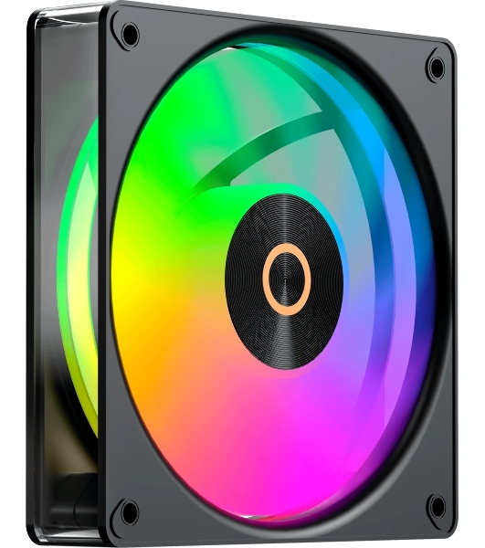 Вентилятор для корпуса Ocypus Gaммa F12 Elite BK ARGB REVERSE BLADE 3 IN 1, 120x120x25мм, 4-PIN PWM, 600-1800 RPM, 26 DBA MAX, HYDRO BEARING