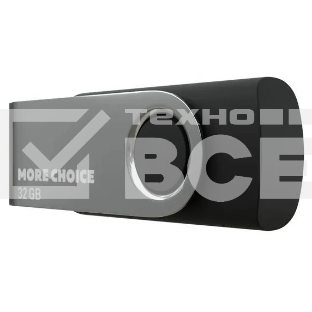 Флешка USB More Choice MF32-4 32Gb, USB 2.0, R/W 30/10, черный