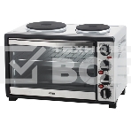 Мини-печь Mystery MOT-3330 (нержавеющая сталь, 1500 Вт, 2 конфорки, гриль, съемный вертел), фото2