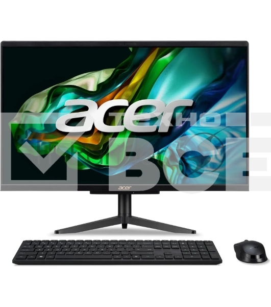 Моноблок Acer Aspire C24-1610 23.8' Full HD i3 N305 (1.8) 8Gb SSD512Gb UHDG CR Windows 11 Home WiFi BT 65W клавиатура мышь Cam черный 1920x1080