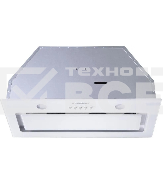 Вытяжка встраиваемая Maunfeld TRAPEZE 601GG белый, 60 см, 1150 куб. м/ч, 54 дБ