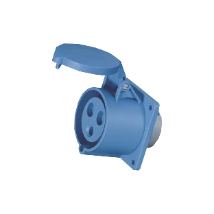 Розетка КЭАЗ 323-32А-6h-220AC-2P+PE-IP44