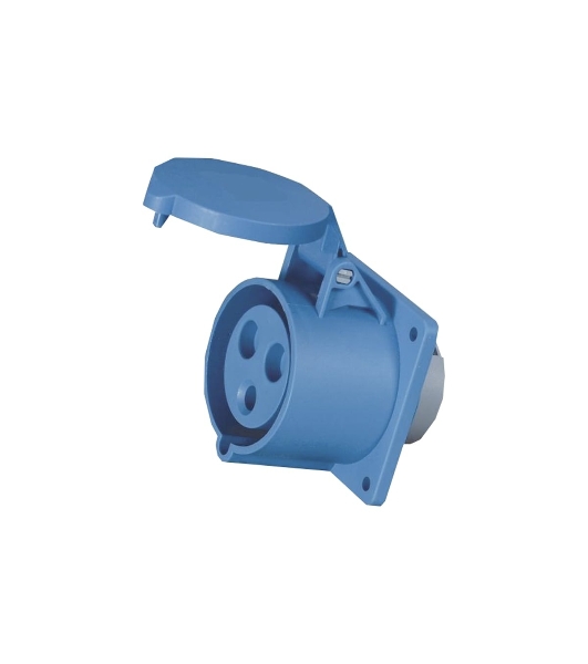 Розетка КЭАЗ 323-32А-6h-220AC-2P+PE-IP44